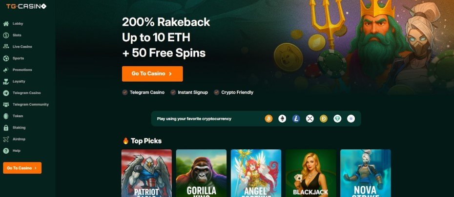 TG Casino – Różnorodność gier